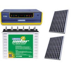 LUMINOUS 1500VA + 150AH BATTERY x 2NOS + 500W PV PANEL SOLAR  INVERTER COMBO